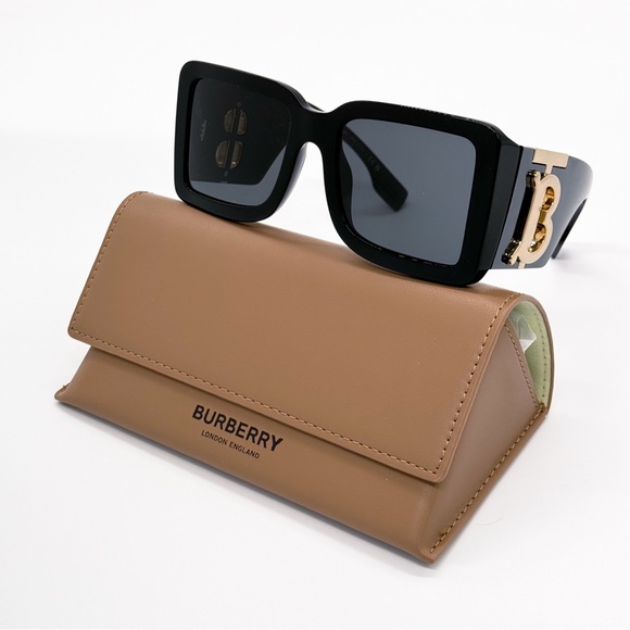 NEW BURBERRY BE4406U 3001/87 WOMEN SUNGLASSES BE4406U 300187 BLACK EYEWEAR - Picture 2 of 11